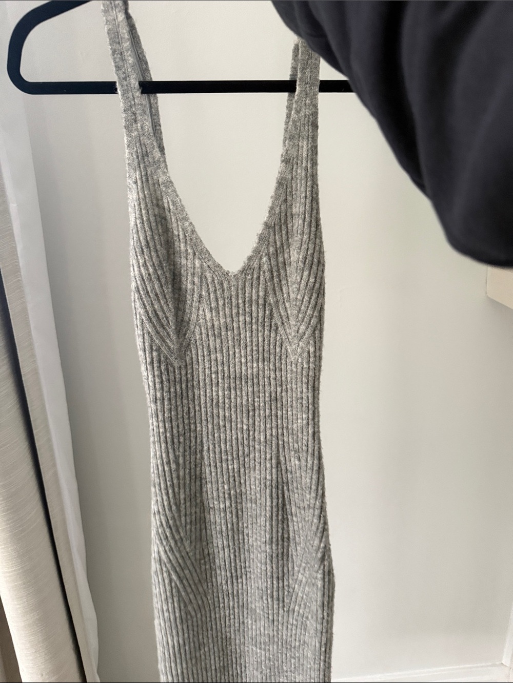 H&M Gray Ribbed Knit Tank Midi Dress - Picture 6 of 6